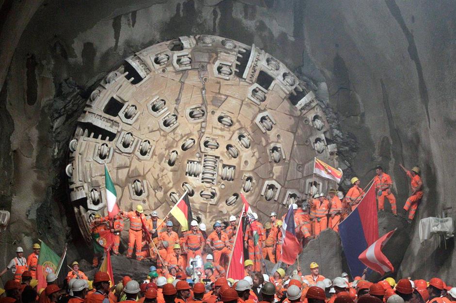 4. Gotthard Base Tunnel, Switzerland: $16 billion (£12bn)
